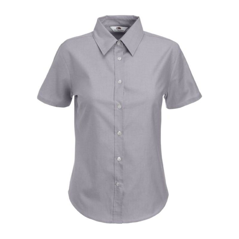 LADY FIT SHORT SLEEVE OXFORD SHIRT